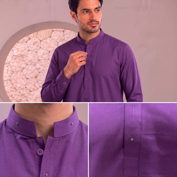Men's Purple Studded Stitched FMTP-28