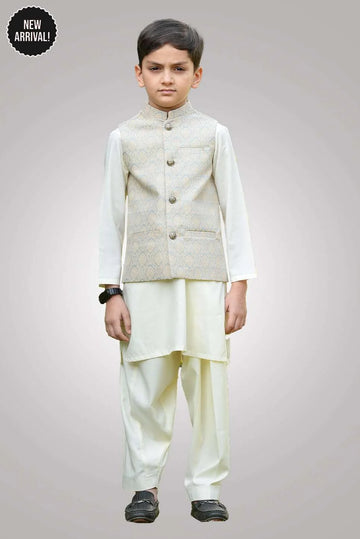 Kids Waist Coat silver 004