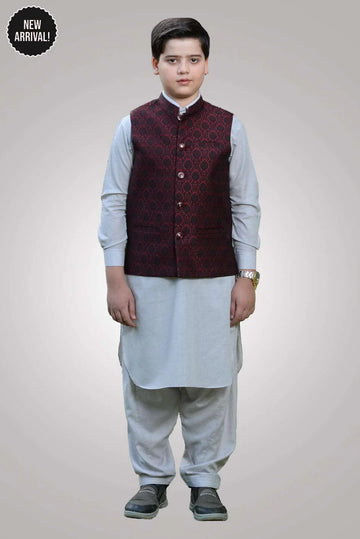 Kids Waist Coat red 001