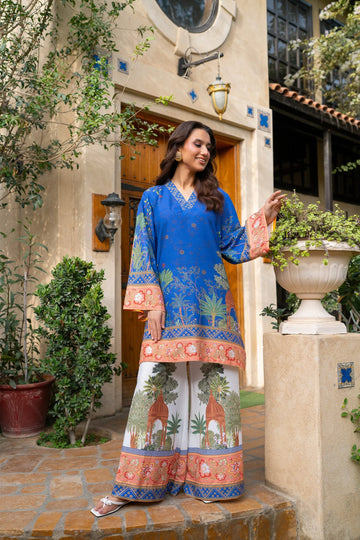 Blue Tropical Elegance 2-Piece