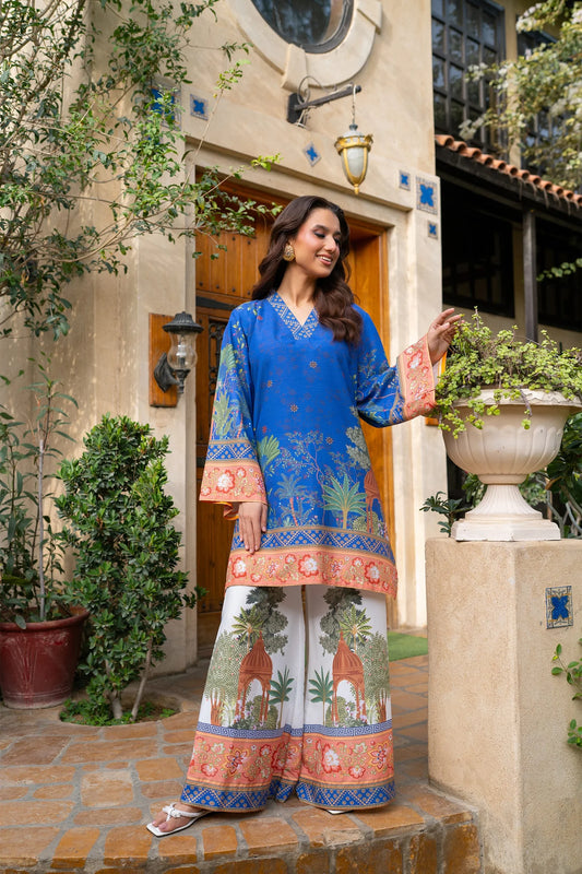 Blue Tropical Elegance 2-Piece