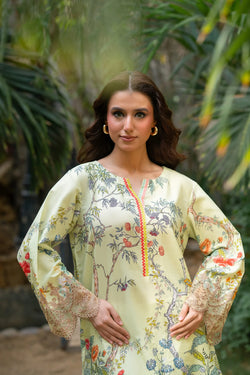 Pastel Garden Embroidered 2-Piece