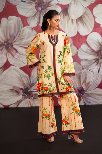 Premium Lawn 2-Piece Co-Ord Set Stitched ATP-24