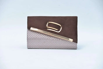 Firdous Clutch bag Chocolate Velvet