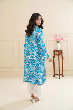 Ice Blue Lawn Fabric