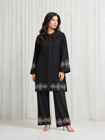 Noir Elegance The Soft Edit Collection Embroidered 2 Piece Suit