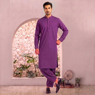 Men's Purple Studded Stitched FMTP-28