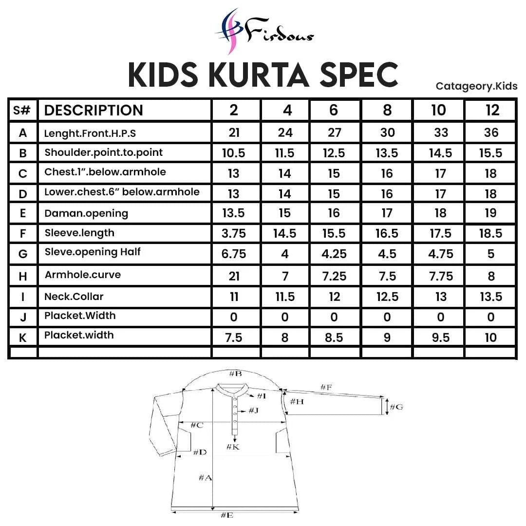 Kids Embroidery Kurta Shalwar